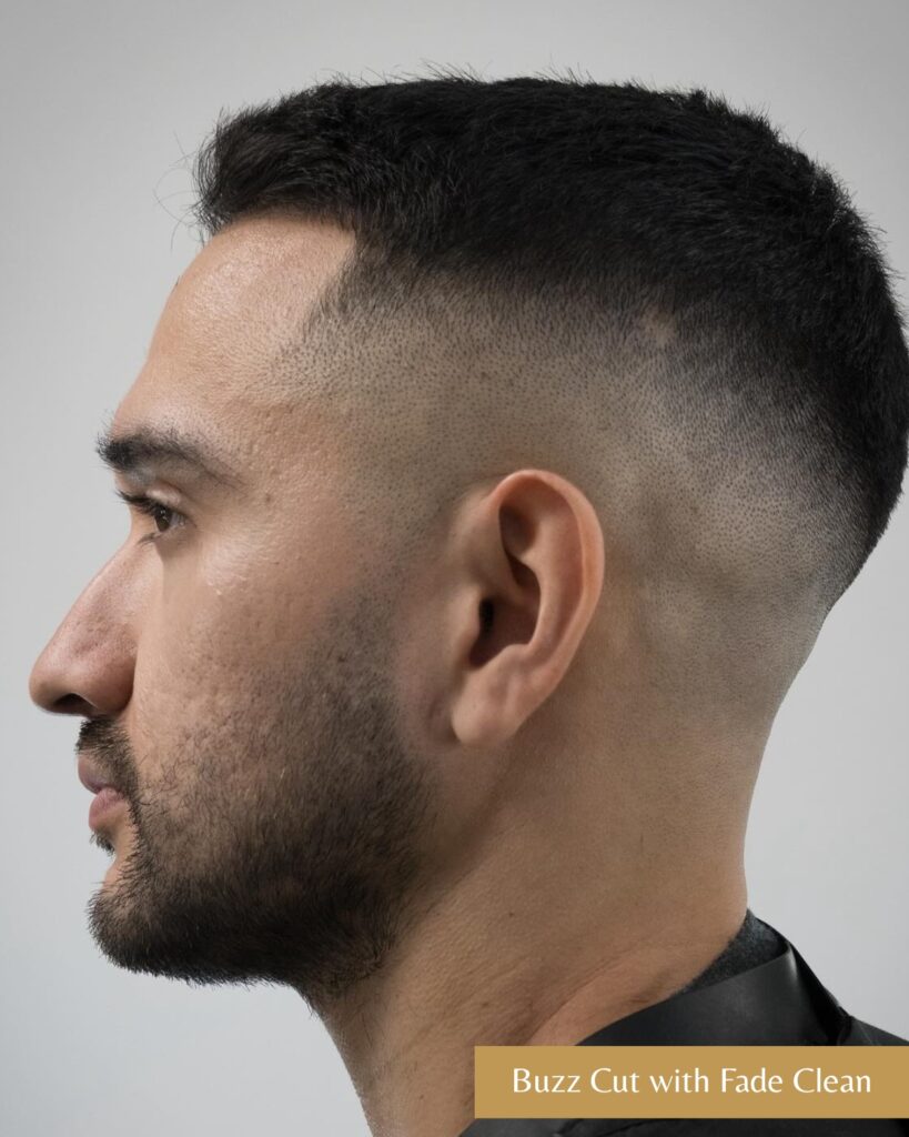 Buzz Cut with Fade Clean