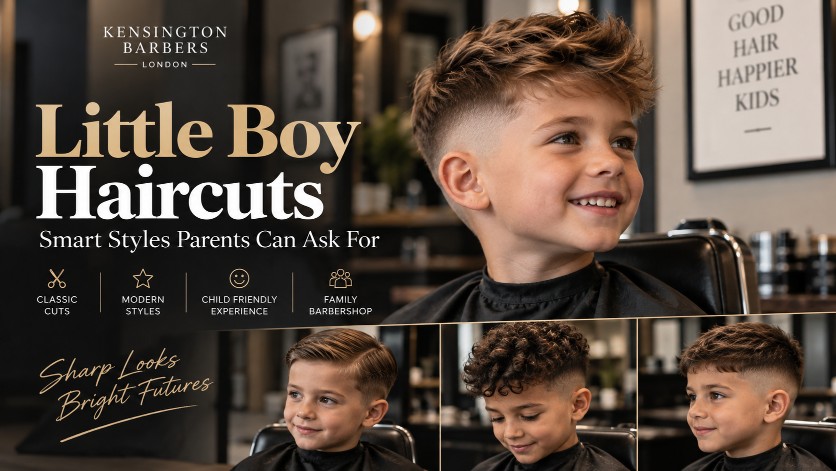 little boy haircuts at Kensington Barbers